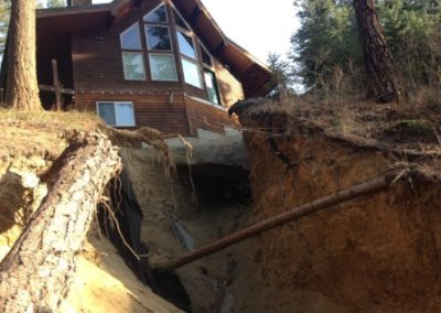 Emergency Underpinning due to Landslide